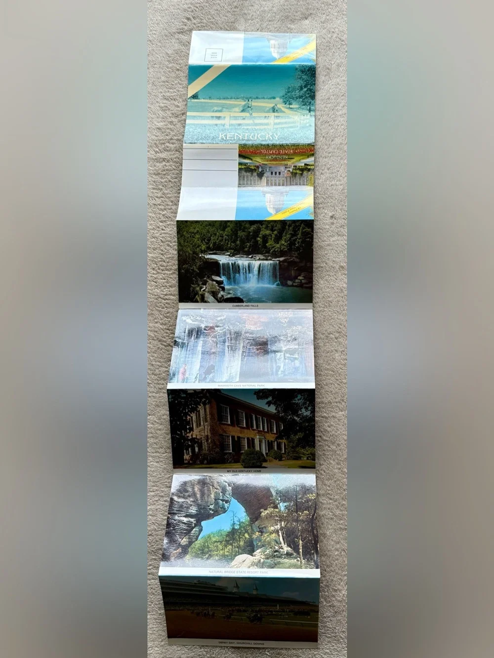 Vintage Fold-Out Kentucky Postcard Set